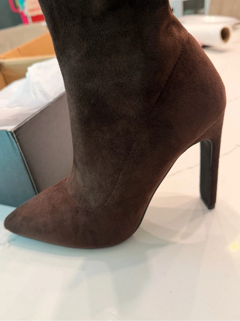 Women's Over-the-Knee Brown  Stiletto Boots